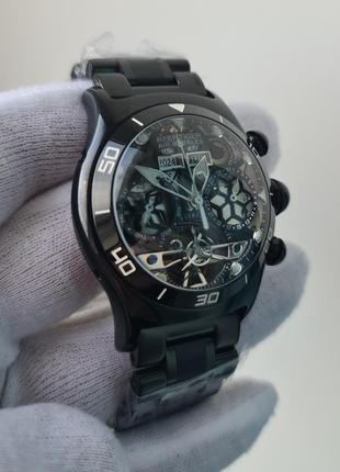 Чоловічий годинник reef tiger rga703 bubble black automatic skeleton 45mm нові4 фото
