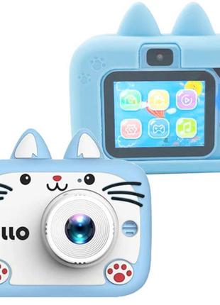 Дитячий цифровий фотоапарат x900 cat blue