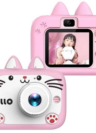 Дитячий цифровий фотоапарат x900 cat pink