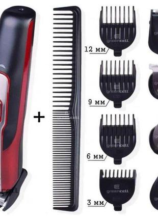 Машинка для стриження волосся голови, вусів і бороди gemei gm-...4 фото