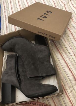 Новые замшевые ботинки куплены в магазине “tuto“ 37р1 фото