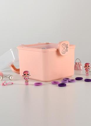 Органайзер для косметики, дрібниць, медикаментів mvm pc-16xs pink3 фото