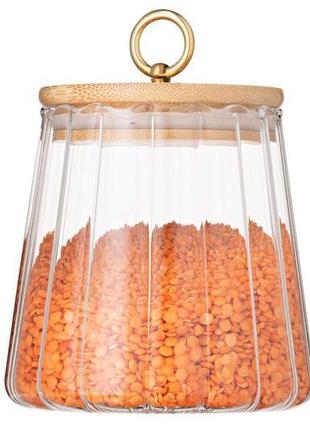 Ardesto jar fresh vintage 650 ml, glass, bamboo