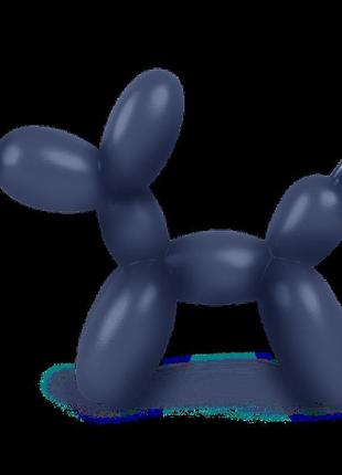 Статуетка "пес із кульки" (синій) (dh-st-06 dark blue)6 фото
