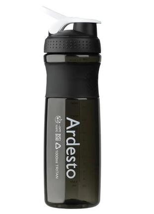 Пляшка для води ardesto smart bottle чорна (1 л) ar2204tb