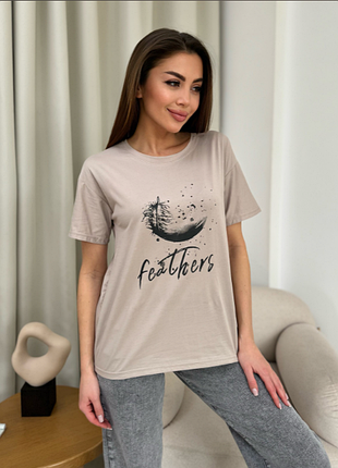 Молодежная свободная оверсайз футболка с принтом хлопок 9 цветов