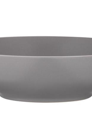 Ardesto soup plate cremona, 20 см, dusty grey, ceramics