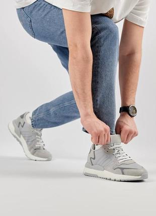 Чоловічі кросівки adidas nite jogger gray2 фото