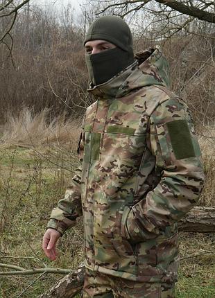 Куртка тактична демісезонна softshell kiborg multicam 7