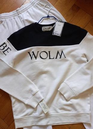 Свитшот вільного крою wolm italy 🇮🇹