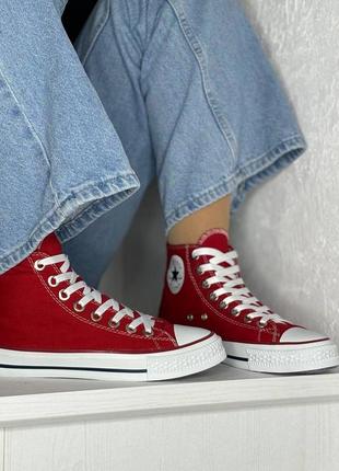 Converse all star - red8 фото