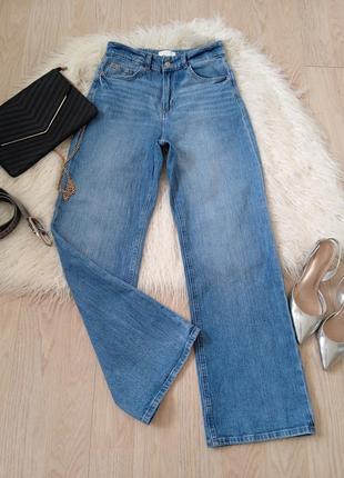 Стрейчевые джинсы палаццо от h&amp;m