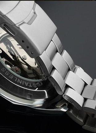 Чоловічі наручні годинники круглі механічні маталлические брас...7 фото