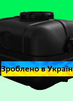 Місткість пластикова прямокутна чорна 130 л накопичувальний ба...