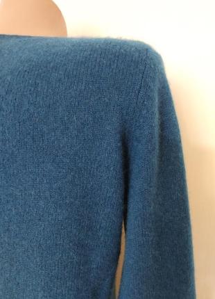 100% кашемир свитер бирюзовый3 фото