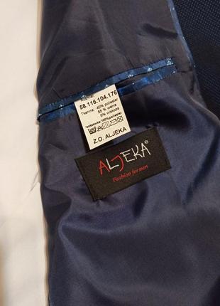Мужской нарядный костюм тройка aljeca пиджак рубашка брюки штаны платок платочек р. 54 56 xl 2xl xxl9 фото