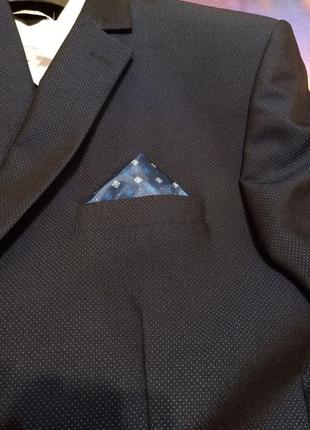 Мужской нарядный костюм тройка aljeca пиджак рубашка брюки штаны платок платочек р. 54 56 xl 2xl xxl5 фото