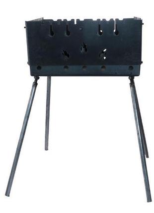 Мангал-валіза на 6 шампурів x 3 мм (гаркекатаний)2 фото