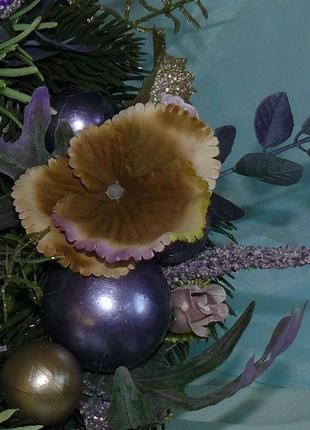 Вінок з квітами гортензії. діаметр 28см10 фото