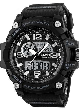 Чоловічий наручний годинник skmei 1283 disel black