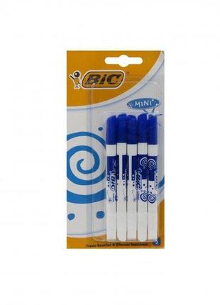 Набір двосторонніх маркерів для дощок (5 шт) bic 12х1см синій