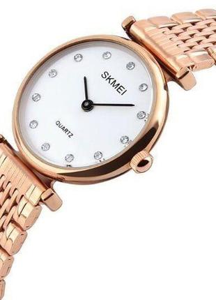 Жіночі наручні годинники круглі кварцові металевий браслет гар...1 фото