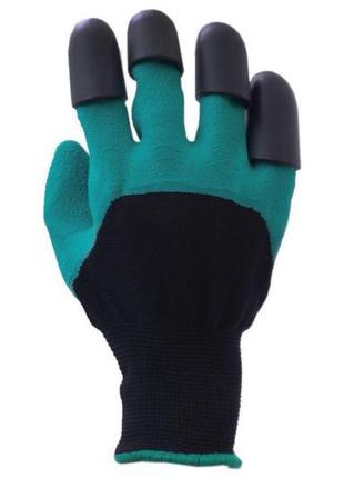 Рукавички садові garden gloves - 10" з кігтями