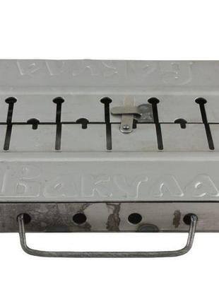 Мангал-валіза на 12 шампурів x 2 мм (холоднокатаний) вакула1 фото