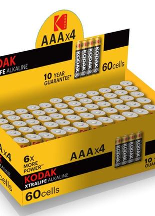 Батарейка aaa  4 шт. kodak xtralife lr03 лужна
