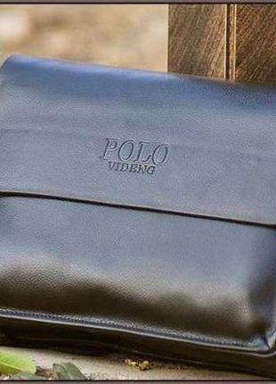 Чоловіча стильна сумка polo під формат а4