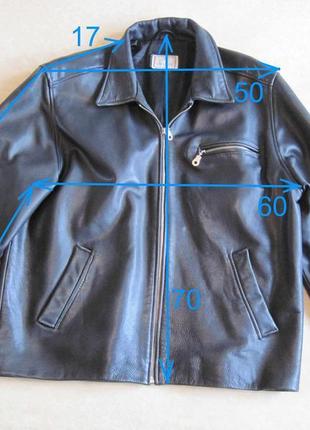 Куртка шкіряна linea uomo, розмір м4 фото