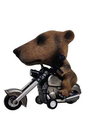 Дитяча іграшка бурий ведмідь інерційний мотоцикл luo 042581 фото