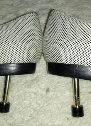 Оригінальні туфлі & other stories тканина клітинка каблук шпилька3 фото