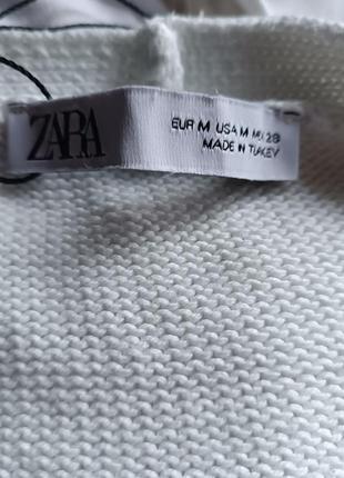 Zara сукня туніка довге гудзики трикотаж смужка кардиган кофта3 фото