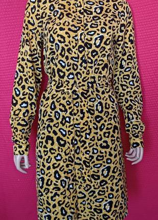 Casual ladies сукня туніка сорочка гудзики пума пантера4 фото