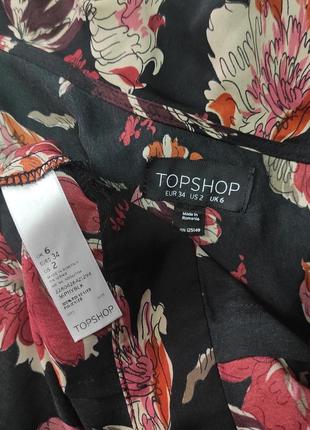 Topshop комбинезон короткий шорты накидка цветы без рукава6 фото