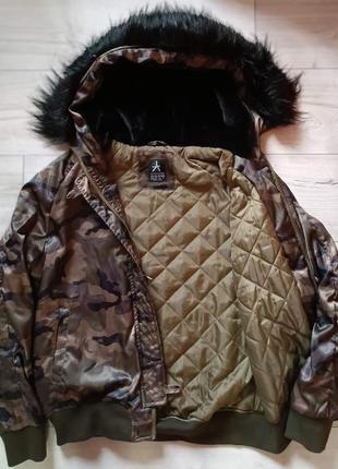 Atmosphere бомбер курточка демісезонна жіноча захисна хакі капюшо1 фото