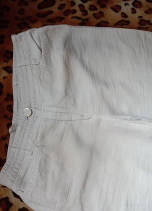 Steinmann літні лляні широкі штани штани кюлоти висока...3 фото
