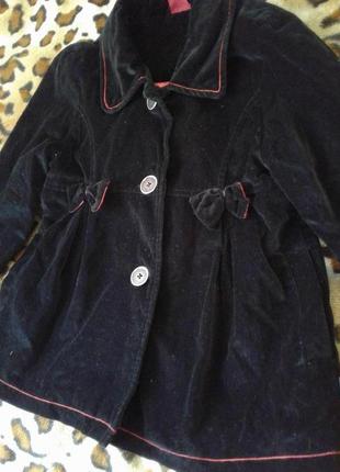 Pumpkin patch нове велюрове пальто, піджак, жакет чорний дівчи...3 фото