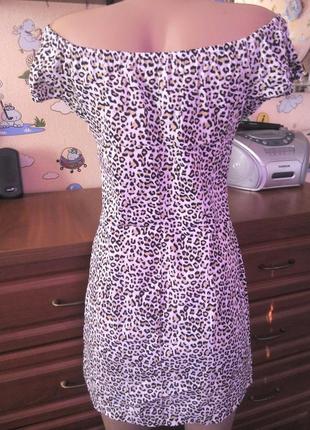 Oodji нове плаття-туніка в леопардовий принт 44-46р4 фото