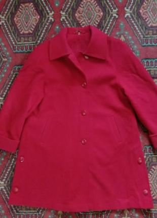 Крісті червоне-вишновое жіноче пальто вовна 52-54р5 фото