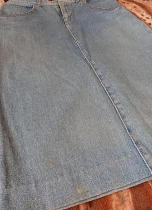 Avis вінтажна джинсова мідіспідниця хл4 фото