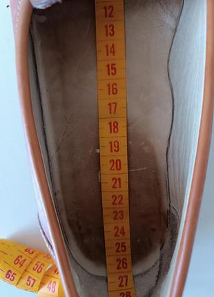 Р 39-40 устілка 26 см м'які шкіряні жіночі туфлі мокасини на низькій підошві van dal6 фото