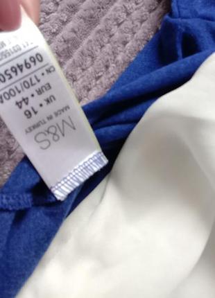 Marks&spencer двошарова блуза кофта волошкового кольору 48-50р7 фото