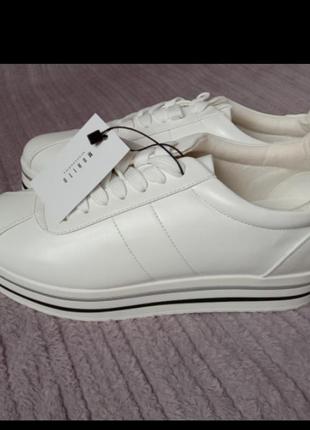 Mohito нові білі туфлі, кросівки, мокасини кріпери на платформ...5 фото
