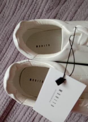 Mohito нові білі туфлі, кросівки, мокасини кріпери на платформ...9 фото