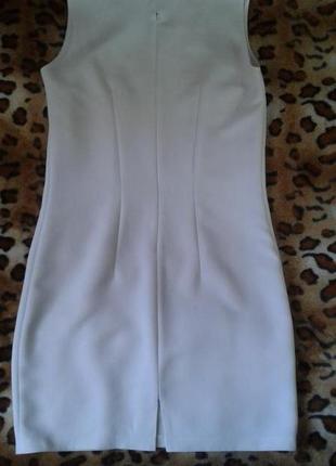 Силуетне біле плаття без рукавів 46-48р2 фото