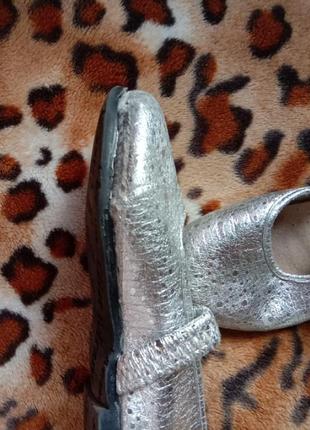 Сріблясті туфлі даром 35р(22см)2 фото