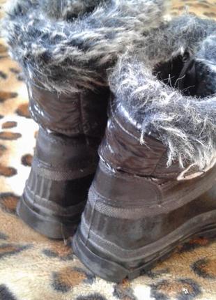 Гумові цілісні утеплені чоботи на зимову сльоту 31р(20,5 см)3 фото