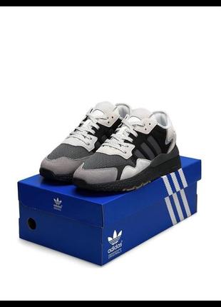 Мужские кроссовки adidas nite jogger black gray